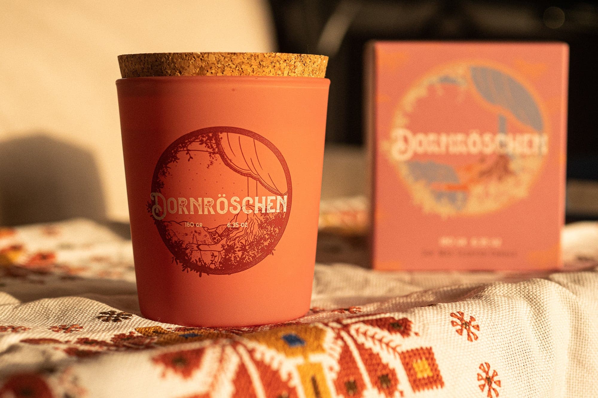 Dornröschen Duftkerze